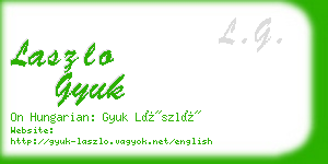 laszlo gyuk business card